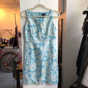 Ann Taylor Short Blue Sleeveless Dress